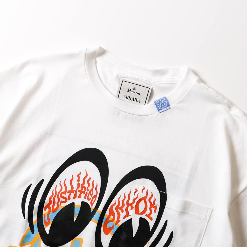 Justified error eye printed T-shirt / プリントTシャツ / A04TS703