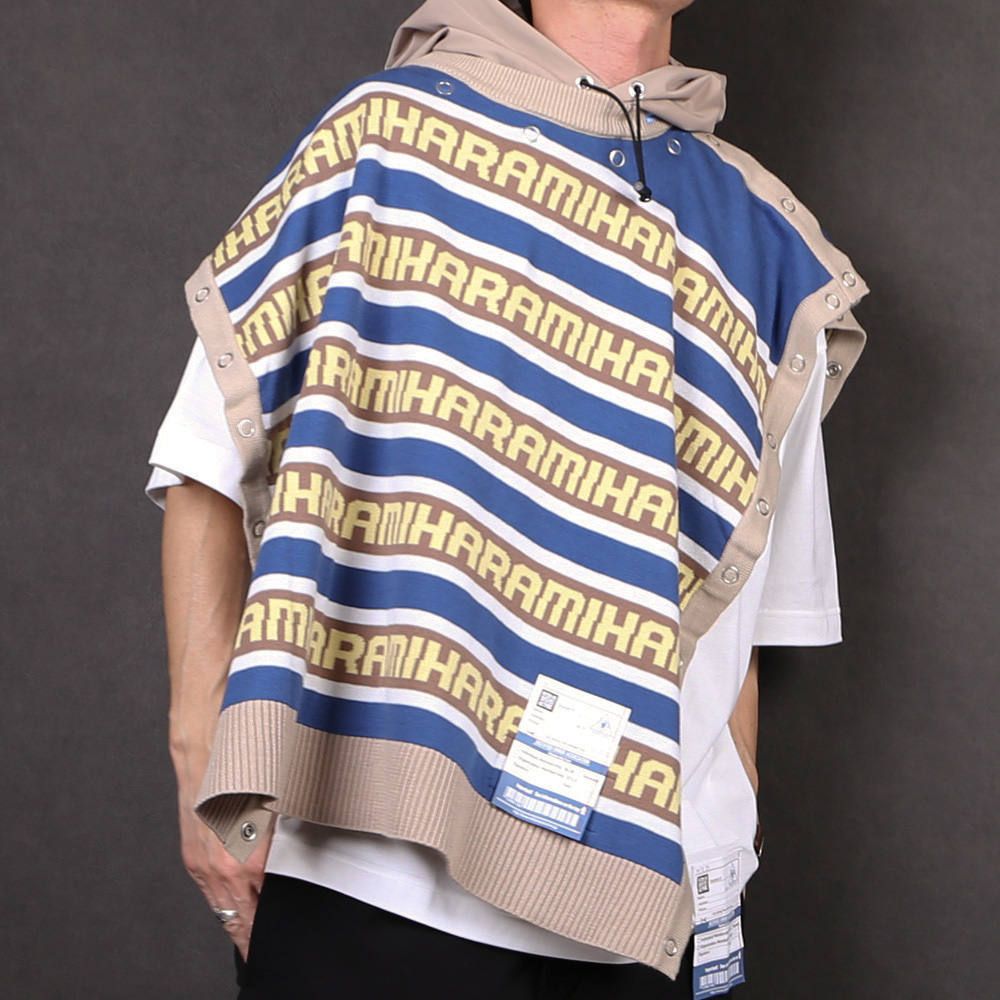removable knit hoodie / リムーヴァブル ニット プルオーバーパーカー / A04HD511