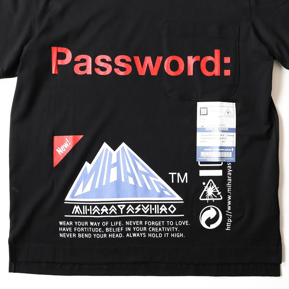 Password: printed T-shirt / プリントTシャツ / A04TS702