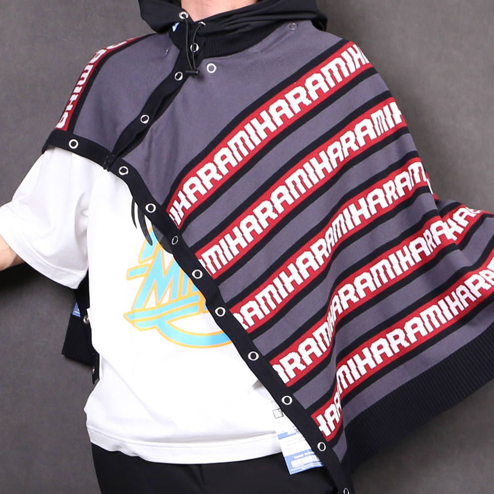 removable knit hoodie / リムーヴァブル ニット プルオーバーパーカー / A04HD511