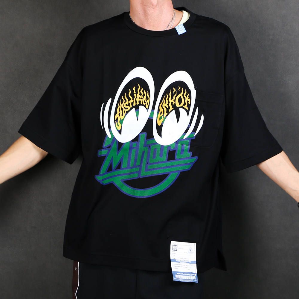 Justified error eye printed T-shirt / プリントTシャツ / A04TS703