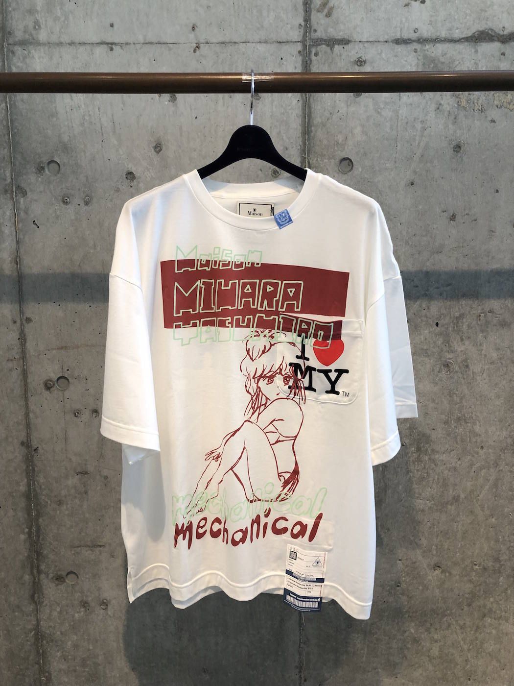 Maison MIHARA YASUHIRO - mechanical printed T-shirt / プリントT