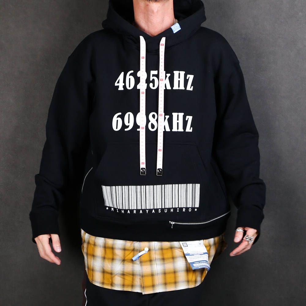 Maison MIHARA YASUHIRO - shirt layer zip slit hoodie / シャツ レイヤード ジップスリット  プルオーバーパーカー / A04HD591 | chemical conbination