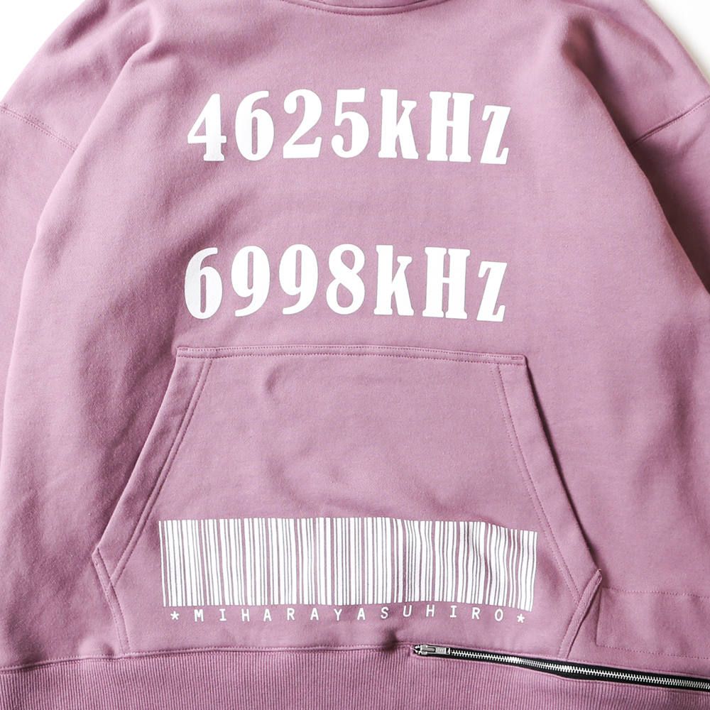 shirt layer zip slit hoodie / シャツ レイヤード ジップスリット プルオーバーパーカー / A04HD591