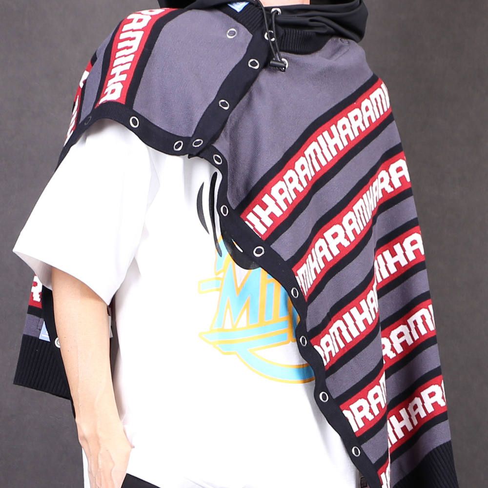 removable knit hoodie / リムーヴァブル ニット プルオーバーパーカー / A04HD511