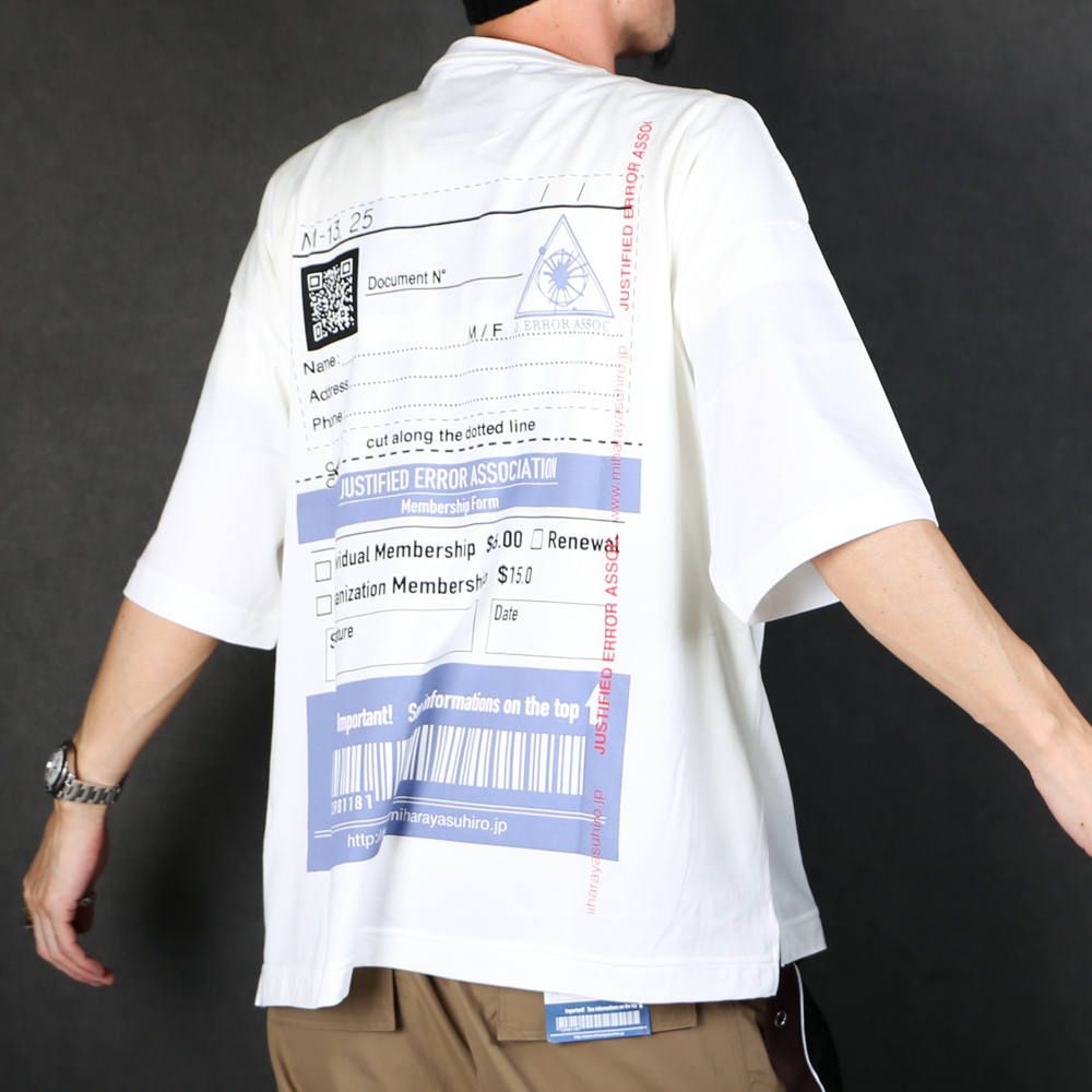 Justified error eye printed T-shirt / プリントTシャツ / A04TS703