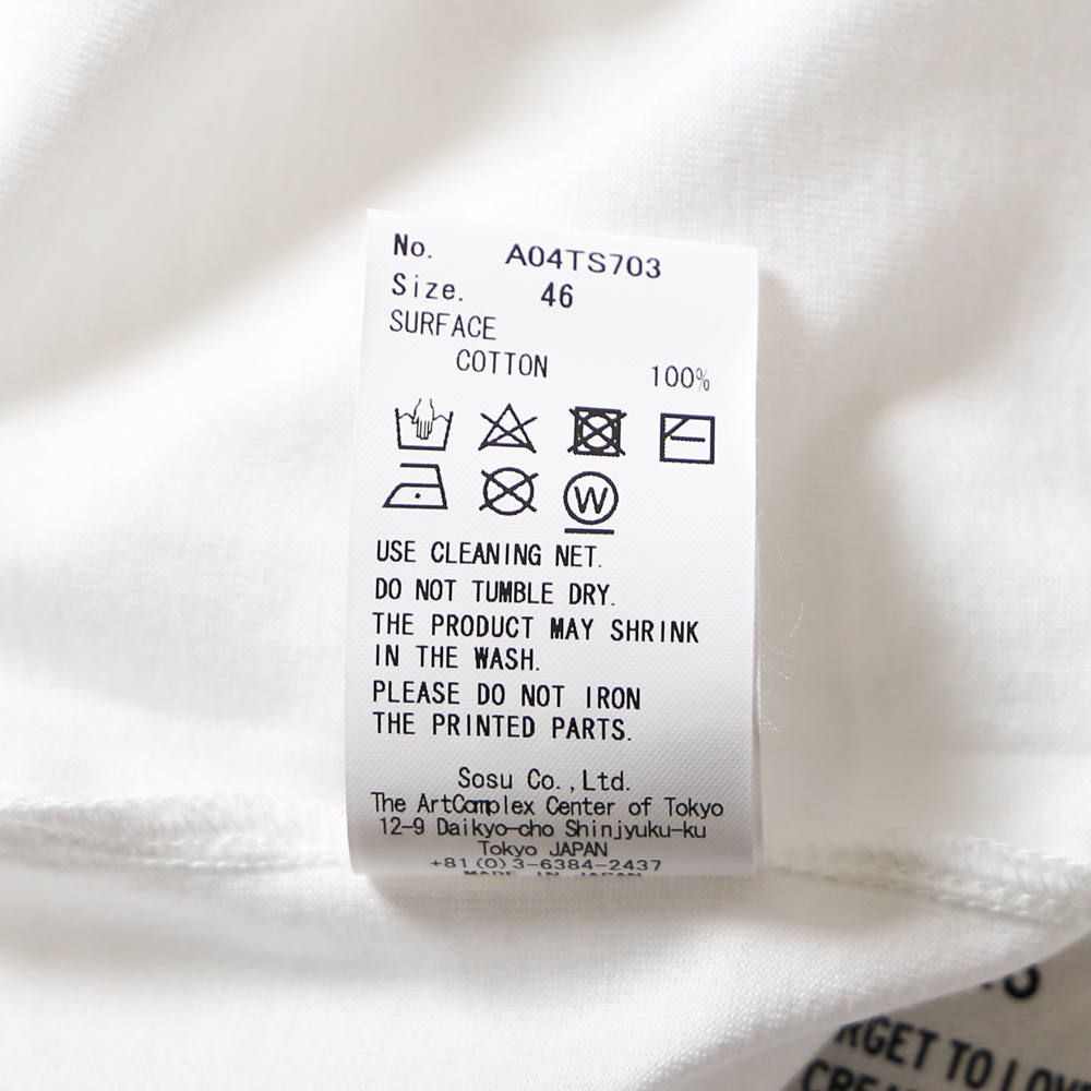Justified error eye printed T-shirt / プリントTシャツ / A04TS703