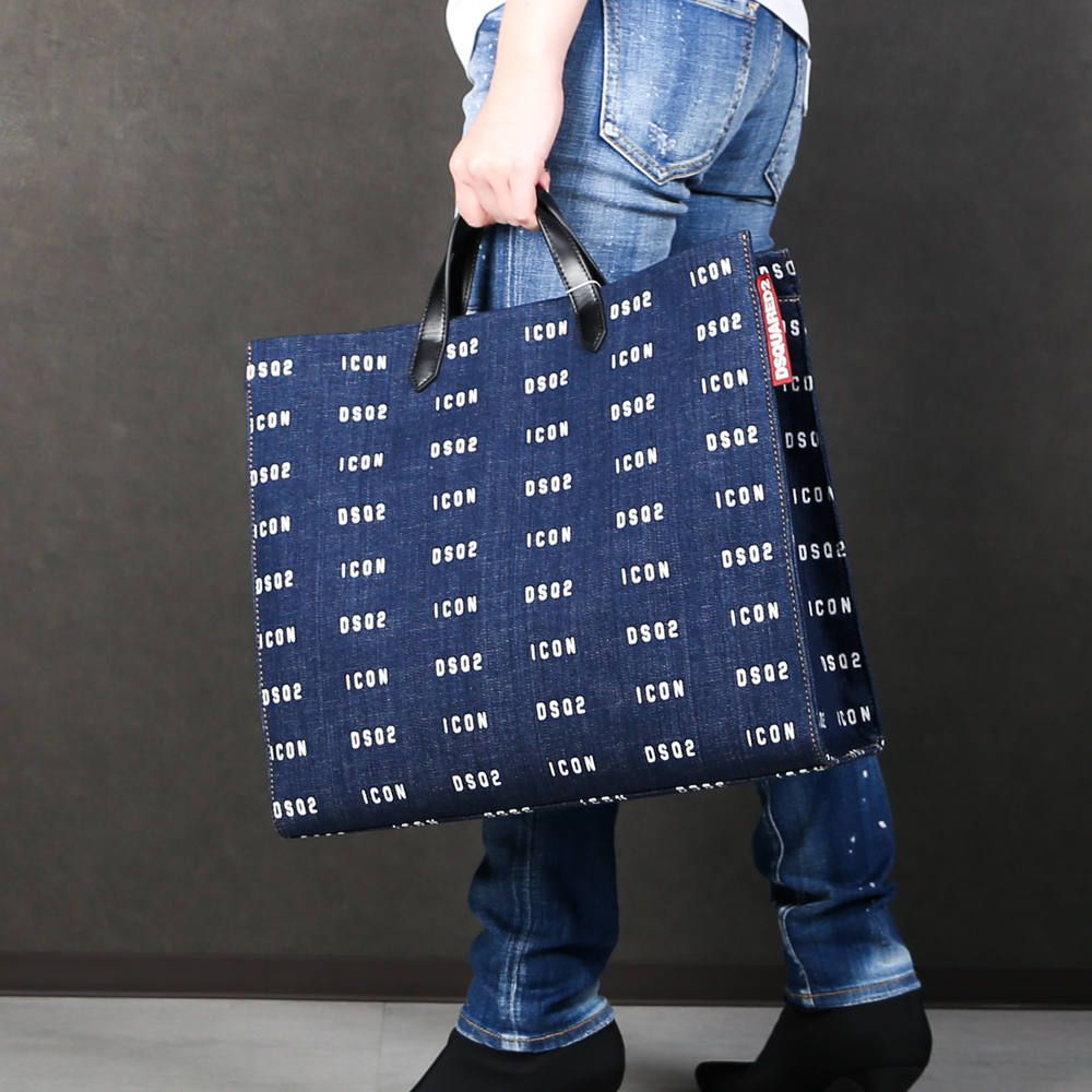 DSQUARED2 - Denim Shopping Bag / デニム ショッピングバッグ トートバッグ /  S83SP0029/SJ0102910SS20 | chemical conbination