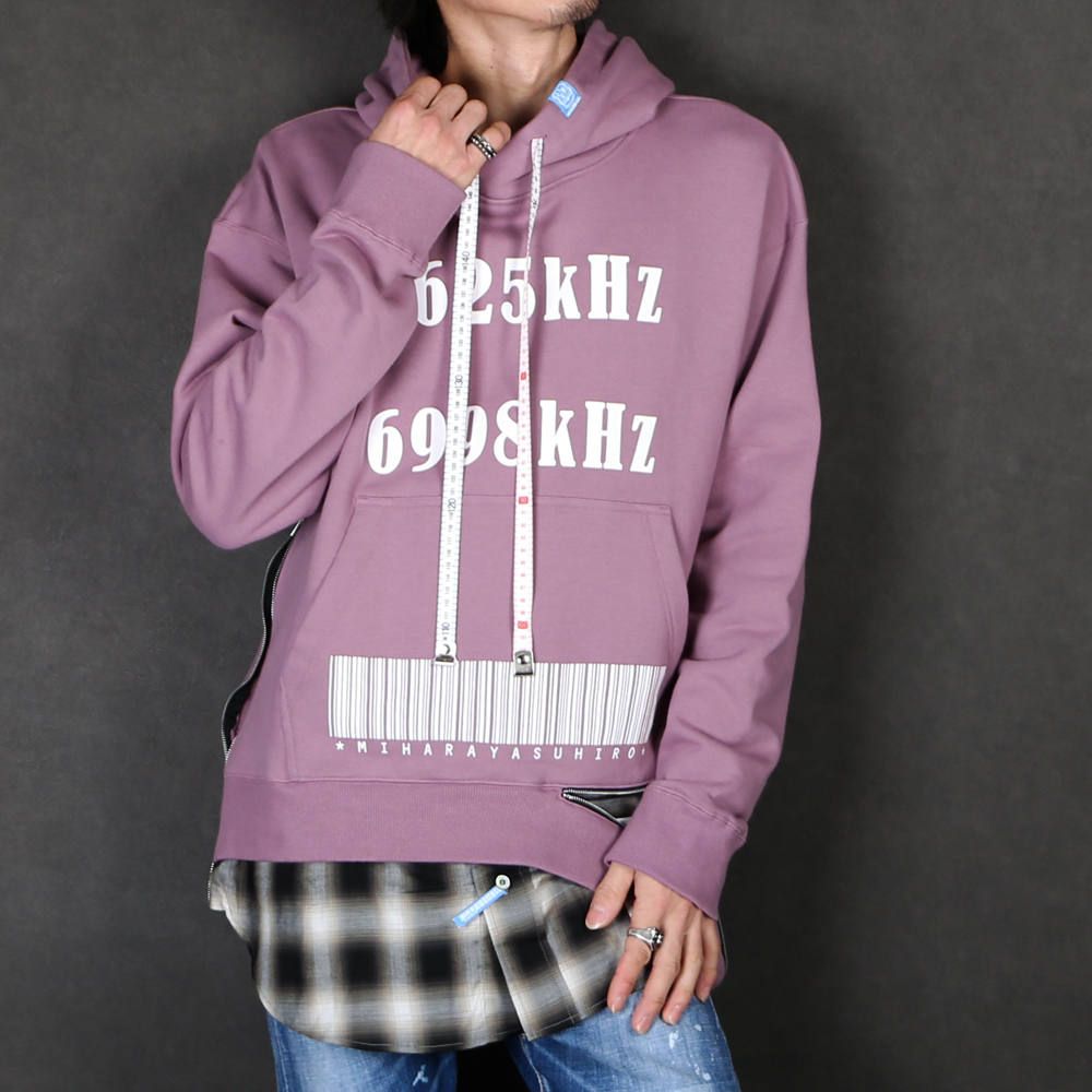 Maison MIHARA YASUHIRO - shirt layer zip slit hoodie / シャツ レイヤード ジップスリット  プルオーバーパーカー / A04HD591 | chemical conbination