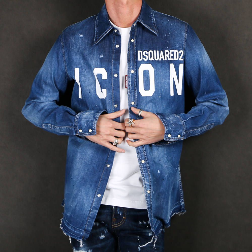 DSQUARED2 - ICON Western Denim Shirt / ICON ウエスタン デニムシャツ / S79DL0001/S30341  | chemical conbination