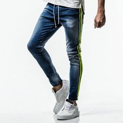 EX denim jersey line PT2 / インディゴベアインイ デニム ラインパンツ / RC16-ST-008D-2
