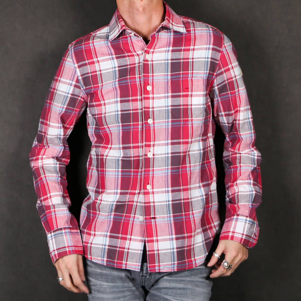 VINTAGE WASH MADRAS CHECK SHIRTS / マドラスチェック ドレスシャツ TSH-S2003