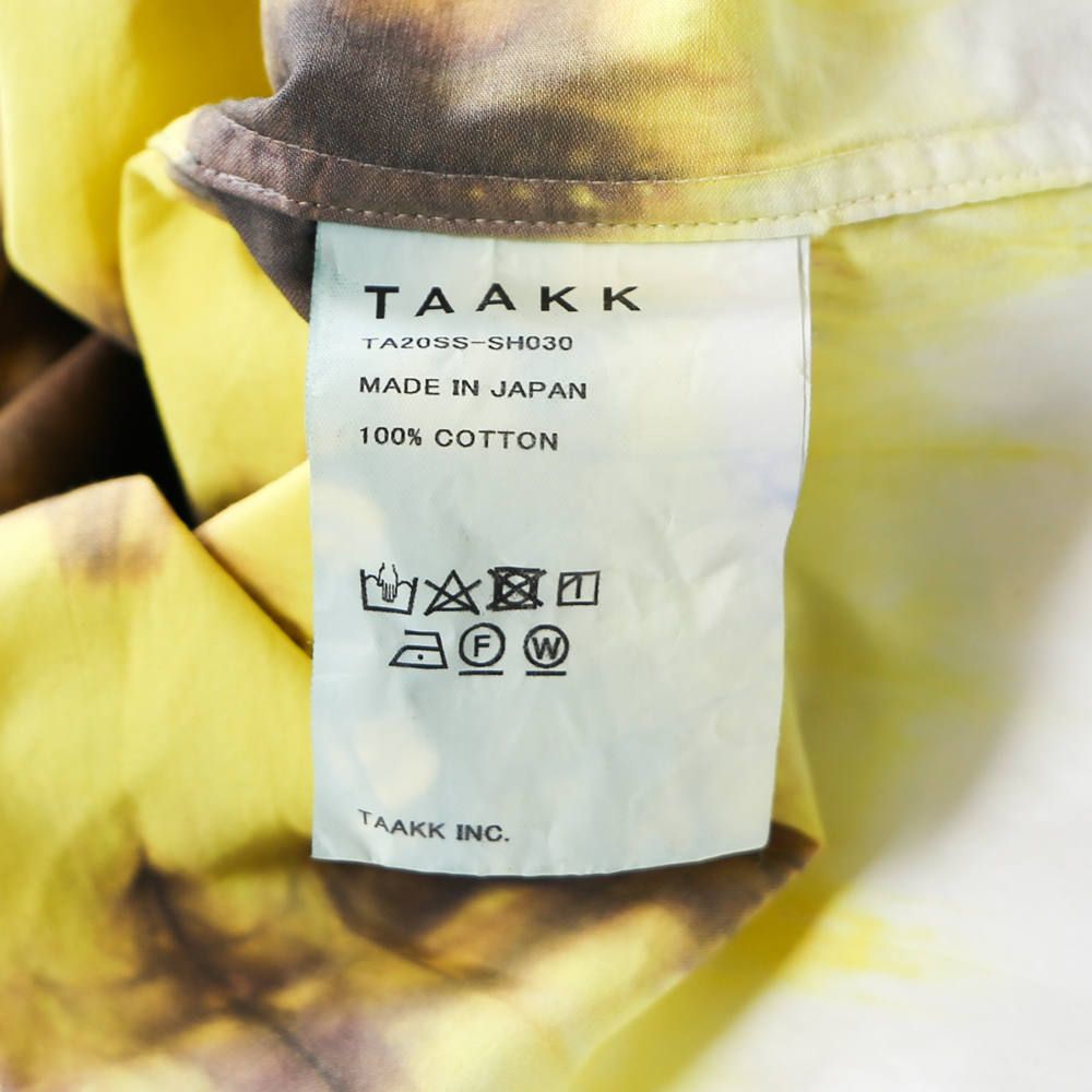 "TIE DYE" SHIRTS / タイダイ 長袖シャツ / TA20SS-SH030