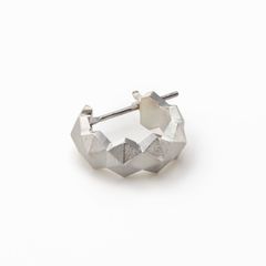 Honeycomb Studs Ring Pierce - S / ハニカム スタッズ リング ピアス - スモール / GP20003