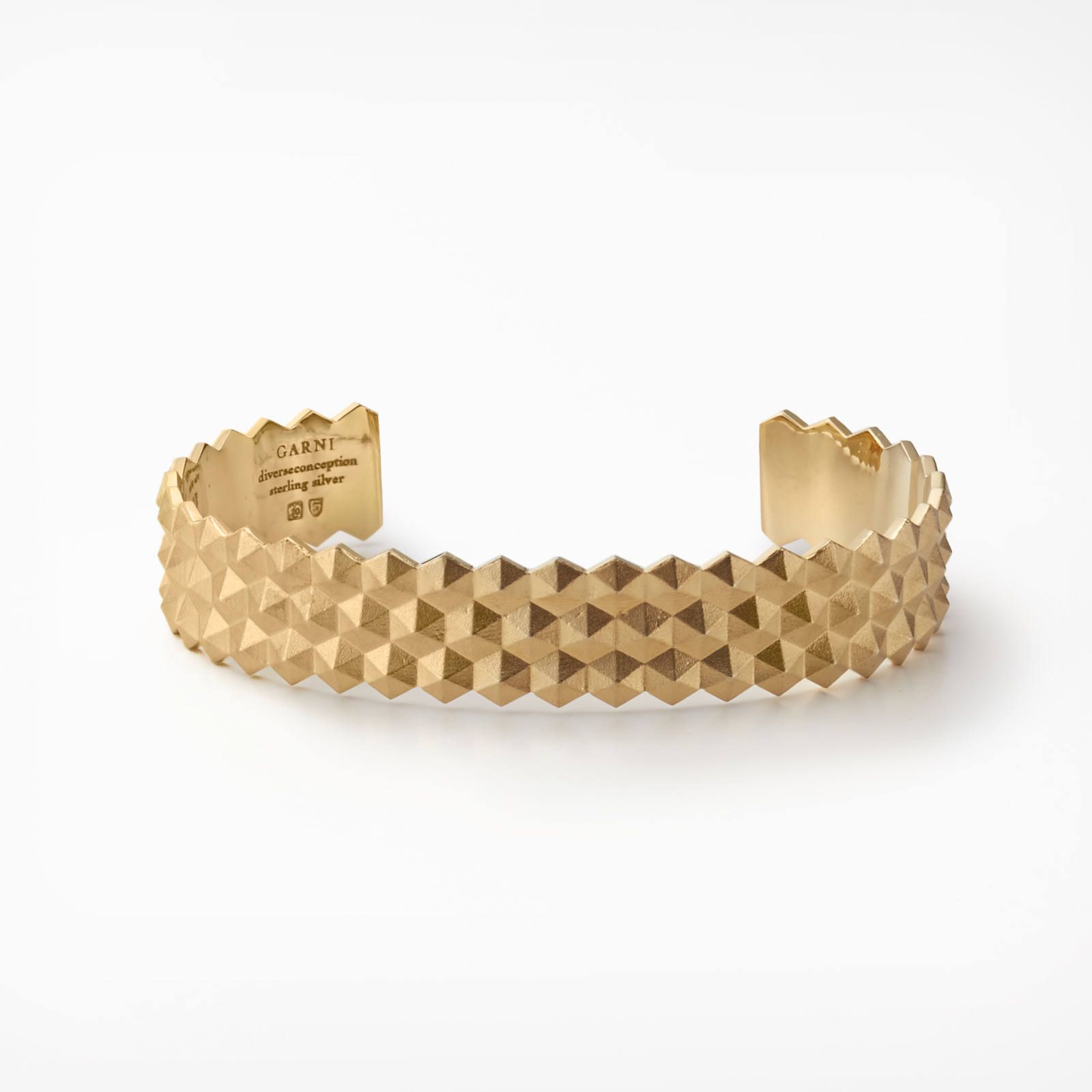 GARNI - Honeycomb Studs Bangle - L / ハニカム スタッズ