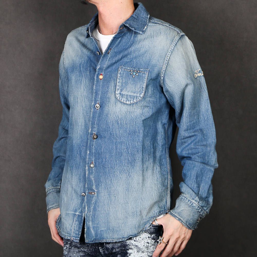 TMT - C/LI DENIM SHIRTS(STADS & VINTAGE PROCESSING) / デニムシャツ