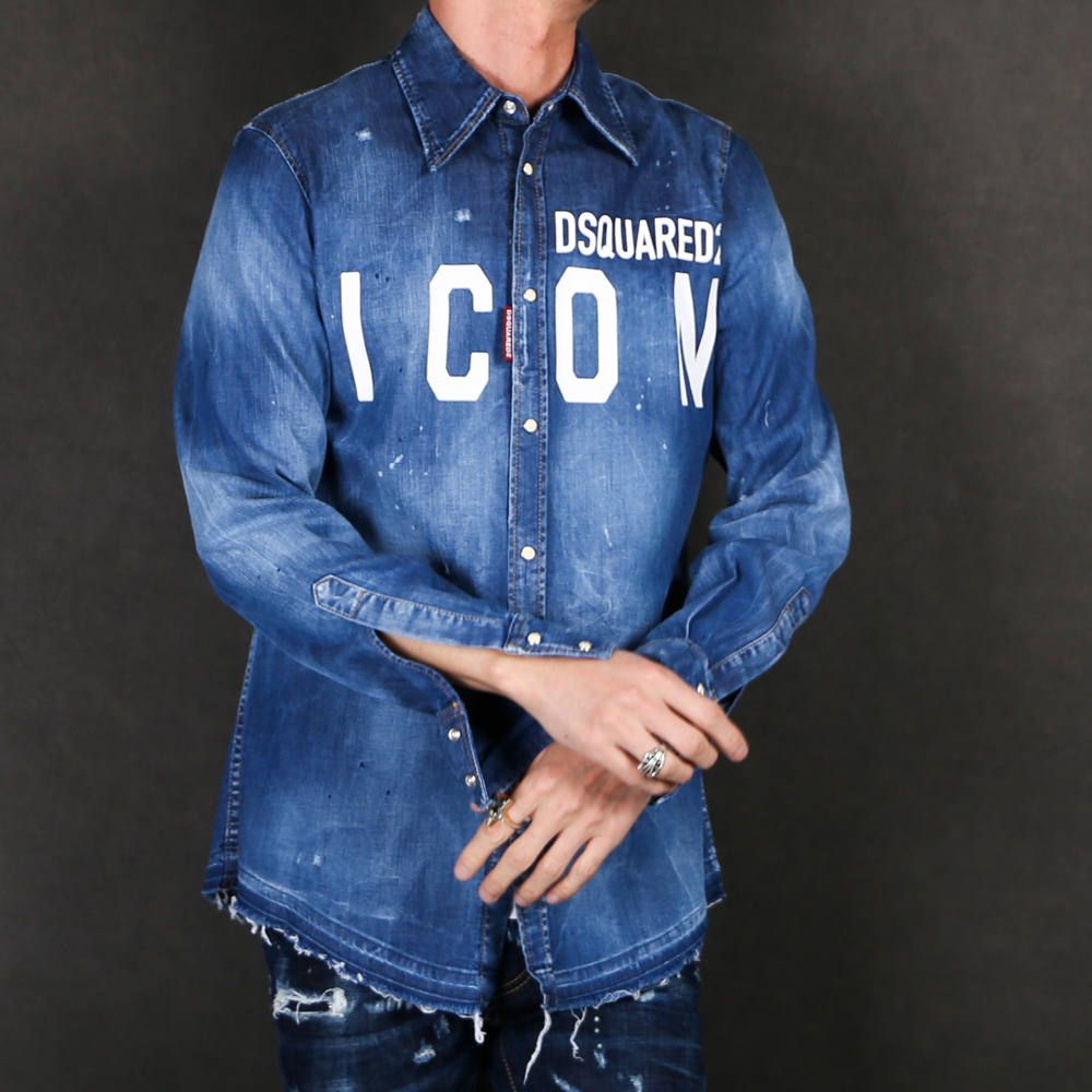 DSQUARED2 - ICON Western Denim Shirt / ICON ウエスタン デニムシャツ / S79DL0001/S30341  | chemical conbination