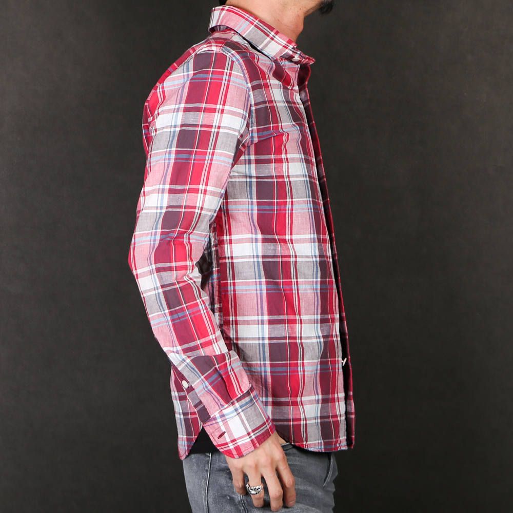 VINTAGE WASH MADRAS CHECK SHIRTS / マドラスチェック ドレスシャツ TSH-S2003