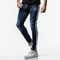 EX denim jersey line PT2 / インディゴベアインイ デニム ラインパンツ / RC16-ST-008D-2