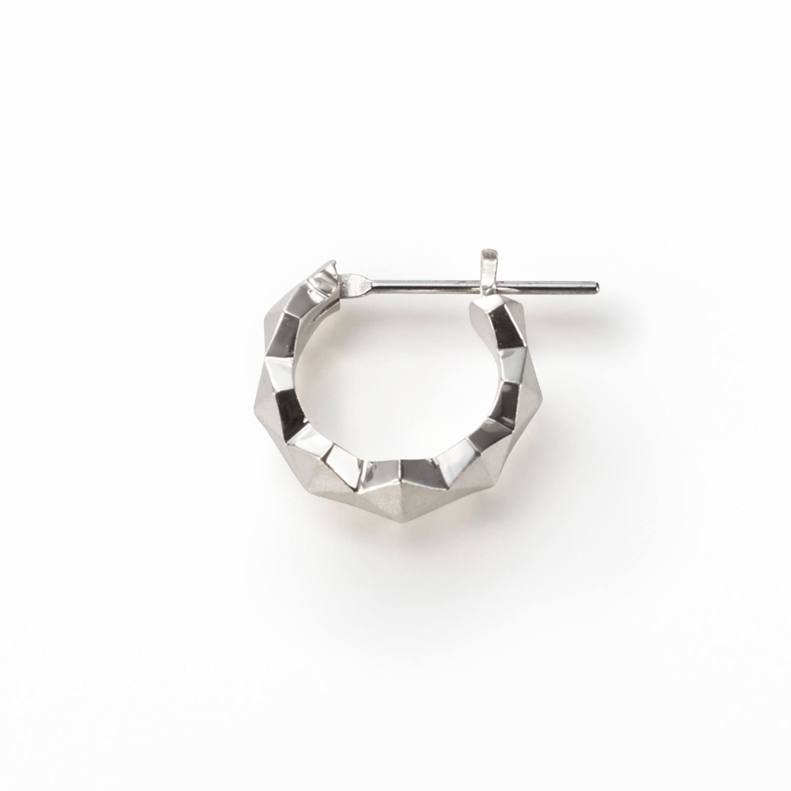 Honeycomb Studs Ring Pierce - S / ハニカム スタッズ リング ピアス - スモール / GP20003