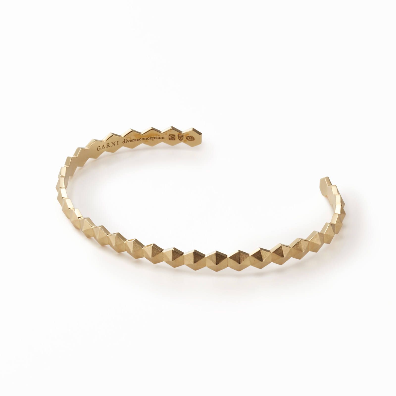 GARNI - Honeycomb Studs Bangle - S / ハニカム スタッズ バングル