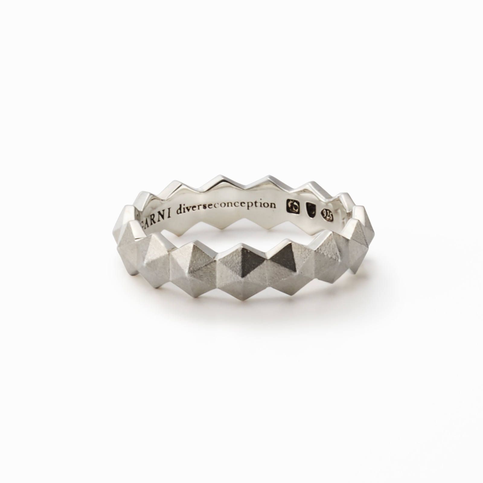 GARNI - Honeycomb Studs Ring - S / ハニカム スタッズ リング