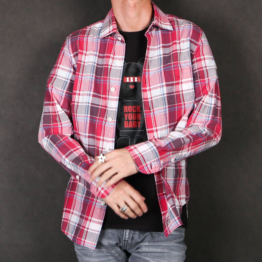 VINTAGE WASH MADRAS CHECK SHIRTS / マドラスチェック ドレスシャツ TSH-S2003