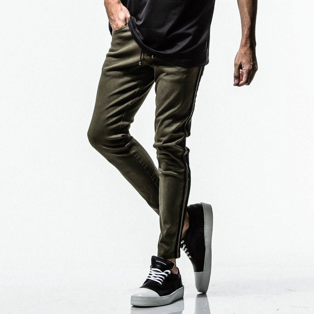 EX denim jersey line PT2 / インディゴベアインイ デニム ラインパンツ / RC16-ST-008D-2
