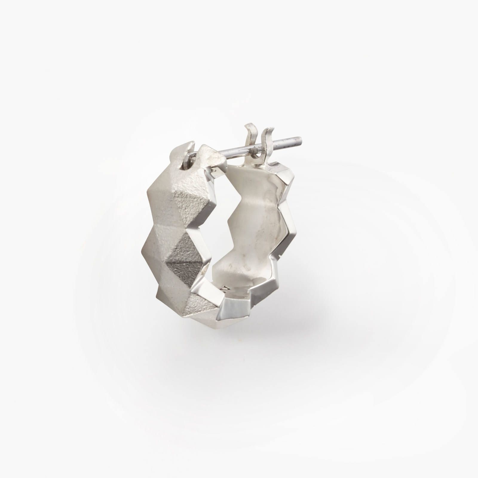 Honeycomb Studs Ring Pierce - S / ハニカム スタッズ リング ピアス - スモール / GP20003