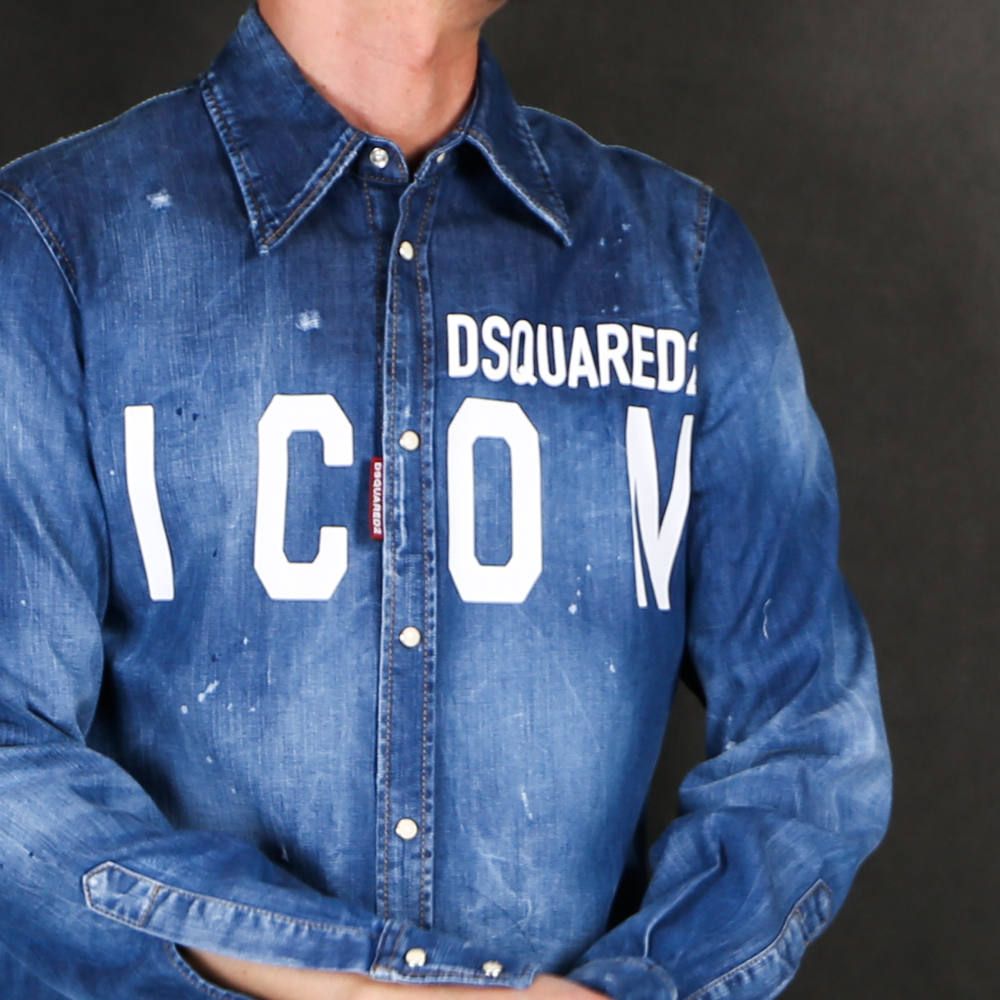 DSQUARED2 - ICON Western Denim Shirt / ICON ウエスタン デニム