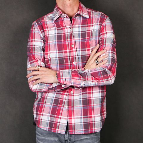 VINTAGE WASH MADRAS CHECK SHIRTS / マドラスチェック ドレスシャツ TSH-S2003