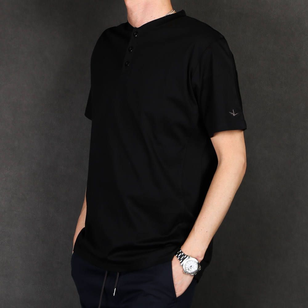 SILKET HENRY NECK T / シルケットヘンリーネックTシャツ UST-20013