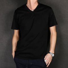 SILKET V-NECK T / シルケットVネックTシャツ UST-20012