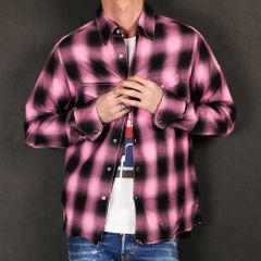 80'S NEON COLOR OMBRE CHECK SHIRTS / ネオンカラー オンブレチェックシャツ TSH-S2004