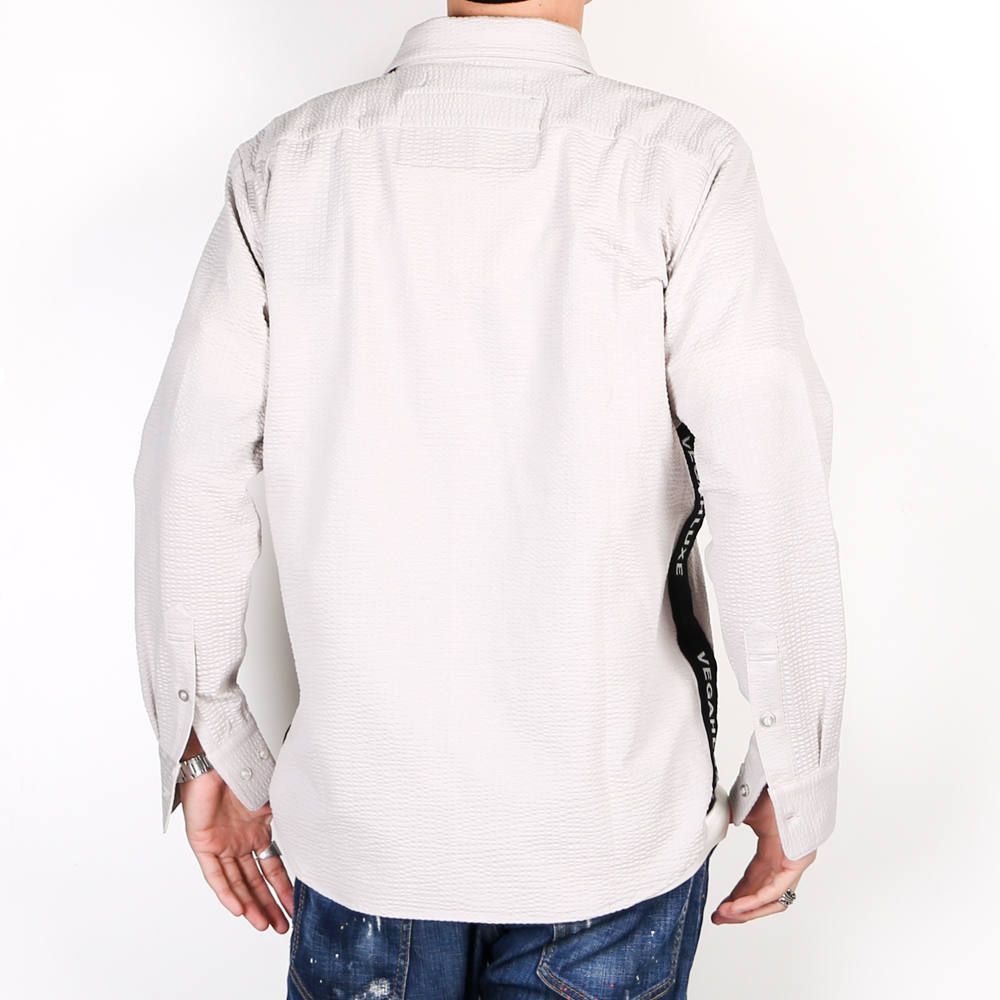 LUXE163AKM VEGAHLUXE MODEL MOVING MAGIC SHIRT / ストレッチジャージ シャツ VXS001-MM02