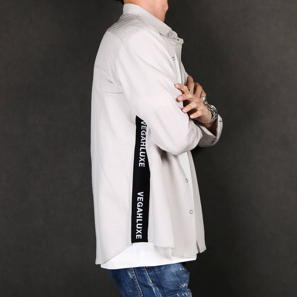 LUXE163AKM VEGAHLUXE MODEL MOVING MAGIC SHIRT / ストレッチジャージ シャツ VXS001-MM02