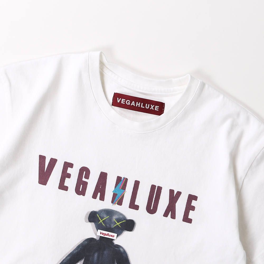 VINTAGE VEGAHLUXE ROCK S/S TEE B / プリント クルーネックTシャツ VXT002-CT101