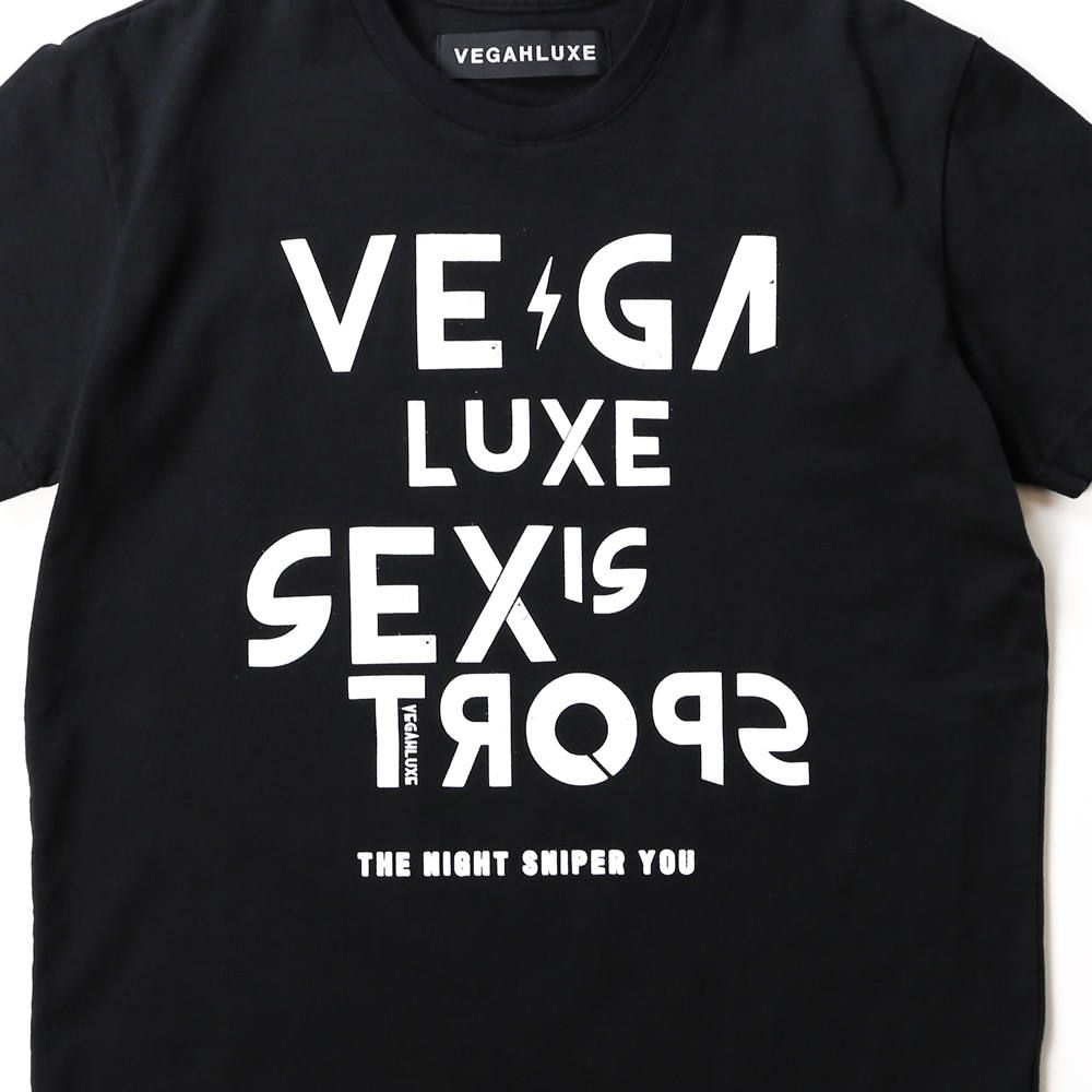 VINTAGE VEGAHLUXE ROCK S/S TEE C / プリント クルーネックTシャツ VXT003-CT101
