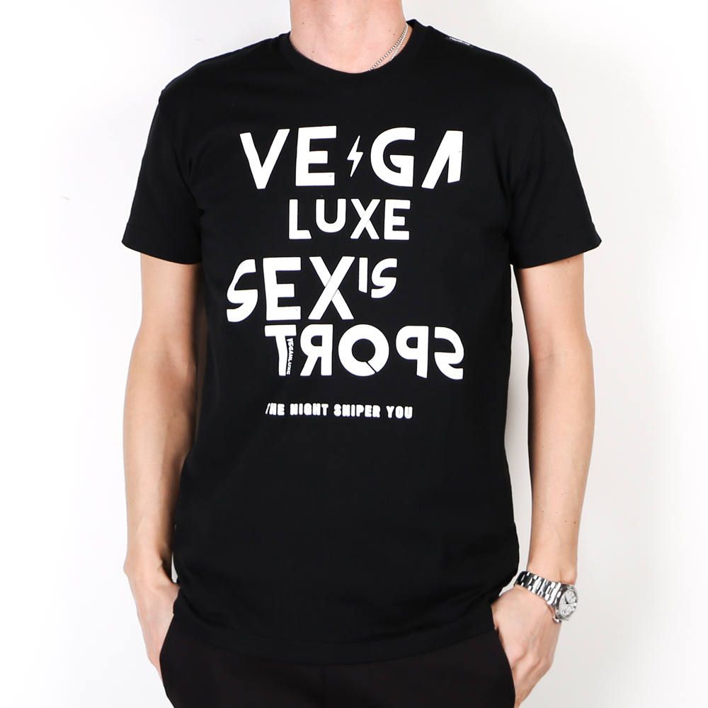 VINTAGE VEGAHLUXE ROCK S/S TEE C / プリント クルーネックTシャツ VXT003-CT101