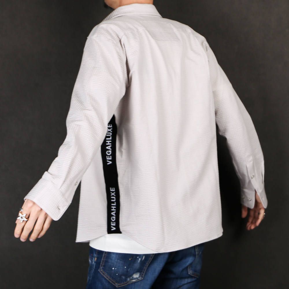 LUXE163AKM VEGAHLUXE MODEL MOVING MAGIC SHIRT / ストレッチジャージ シャツ VXS001-MM02
