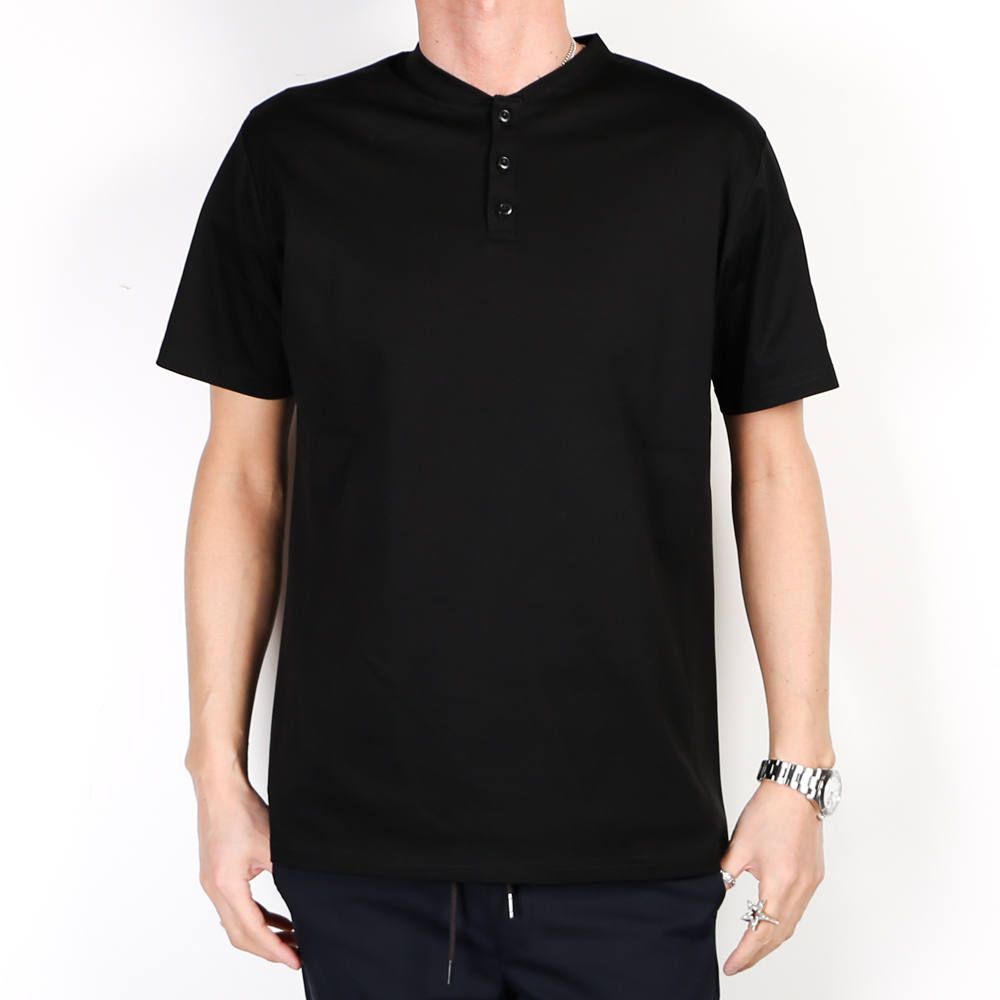 SILKET HENRY NECK T / シルケットヘンリーネックTシャツ UST-20013