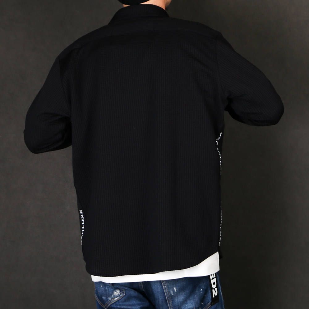 LUXE163AKM VEGAHLUXE MODEL MOVING MAGIC SHIRT / ストレッチジャージ シャツ VXS001-MM02