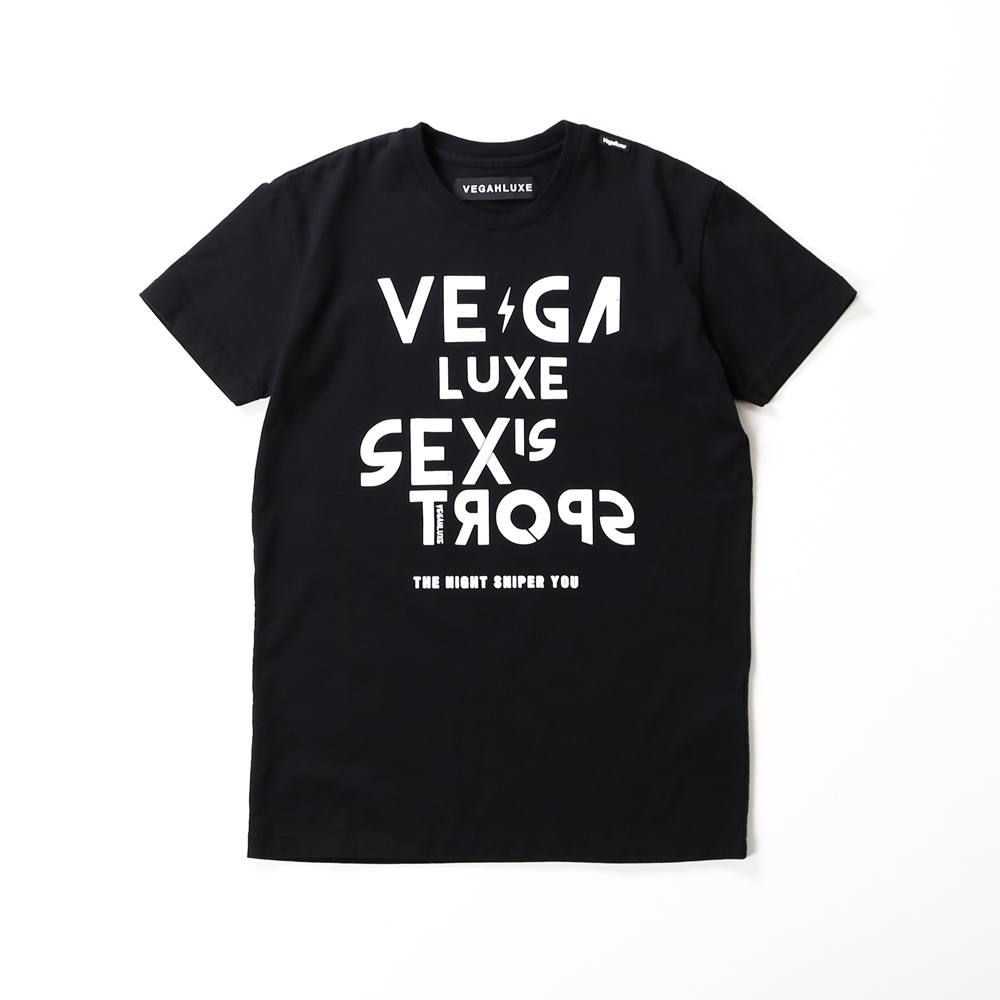 VINTAGE VEGAHLUXE ROCK S/S TEE C / プリント クルーネックTシャツ VXT003-CT101