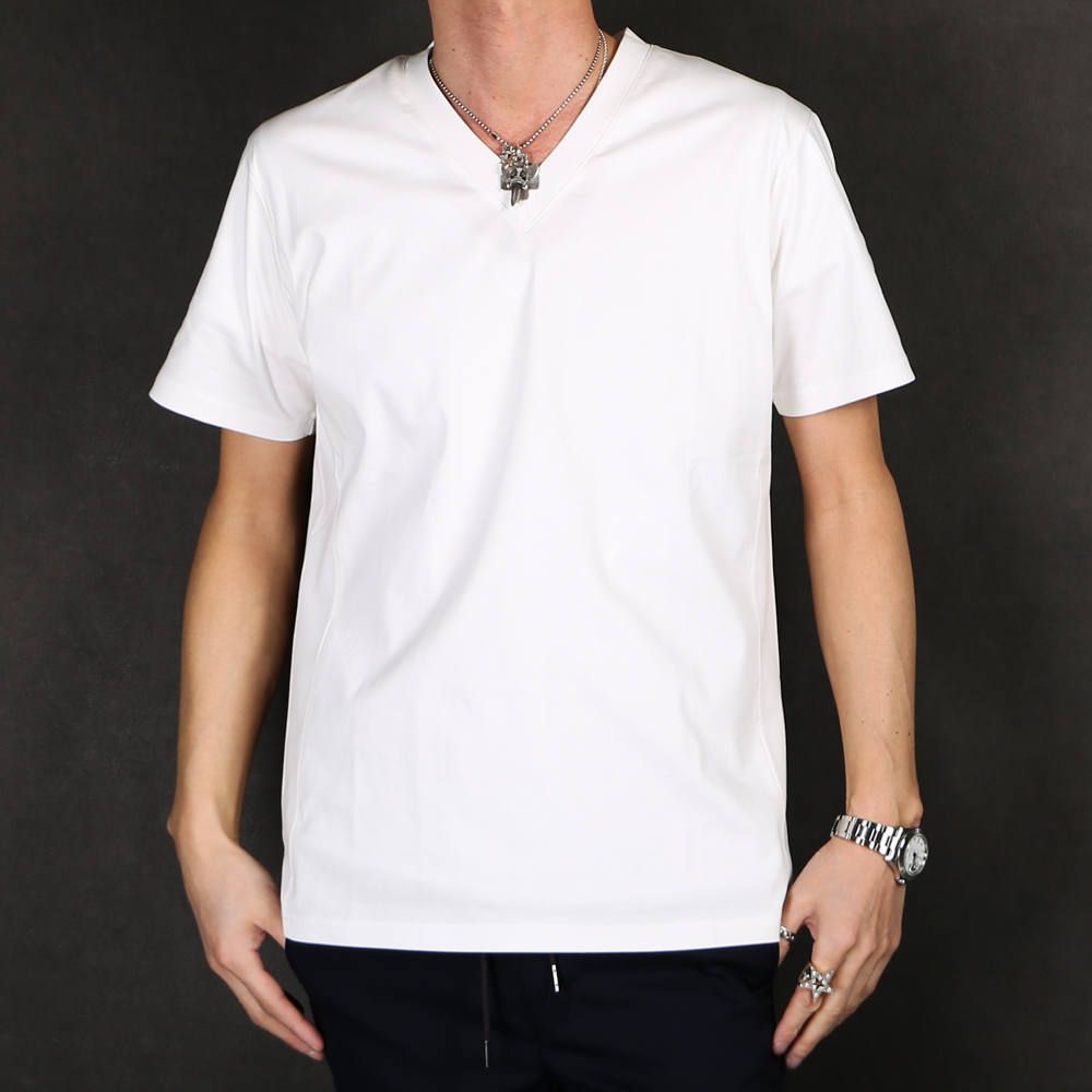 SILKET V-NECK T / シルケットVネックTシャツ UST-20012