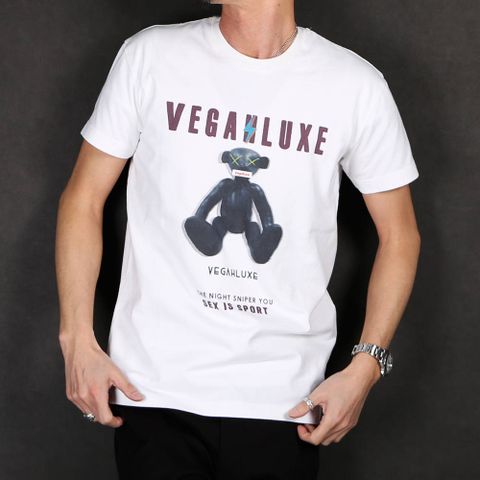 VINTAGE VEGAHLUXE ROCK S/S TEE B / プリント クルーネックTシャツ VXT002-CT101