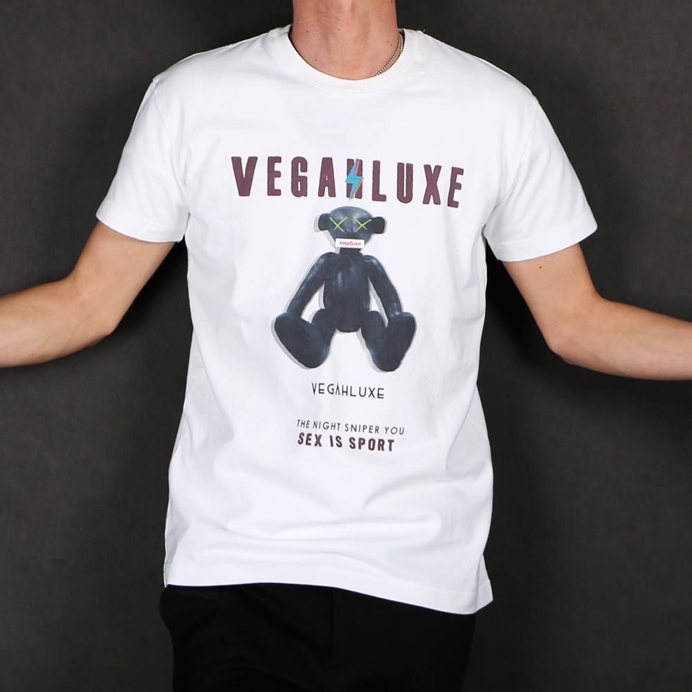 VINTAGE VEGAHLUXE ROCK S/S TEE B / プリント クルーネックTシャツ VXT002-CT101