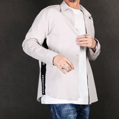 LUXE163AKM VEGAHLUXE MODEL MOVING MAGIC SHIRT / ストレッチジャージ シャツ VXS001-MM02