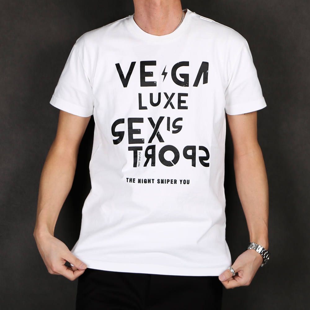 VINTAGE VEGAHLUXE ROCK S/S TEE C / プリント クルーネックTシャツ VXT003-CT101