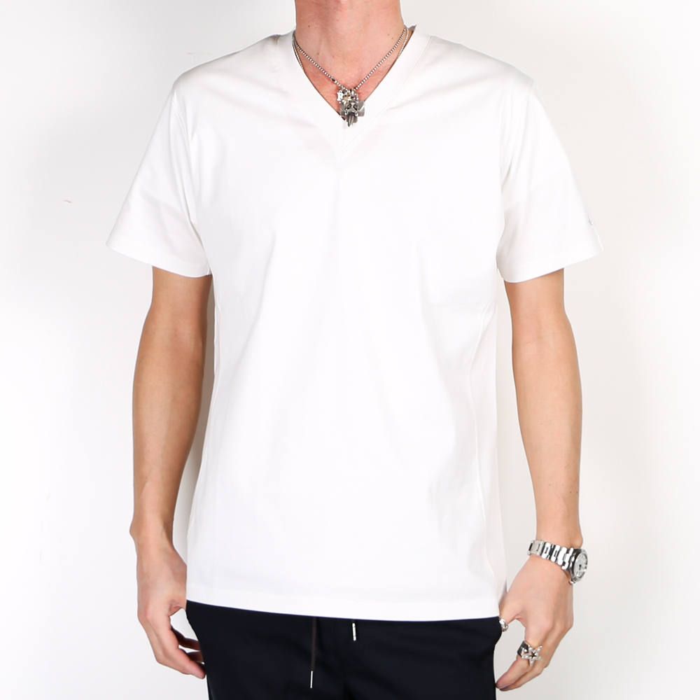 1PIU1UGUALE3 RELAX - SILKET V-NECK T / シルケットVネックTシャツ