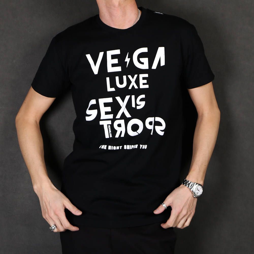 VINTAGE VEGAHLUXE ROCK S/S TEE C / プリント クルーネックTシャツ VXT003-CT101